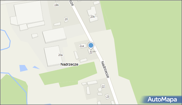 Nadrzecze, Nadrzecze, 21, mapa Nadrzecze