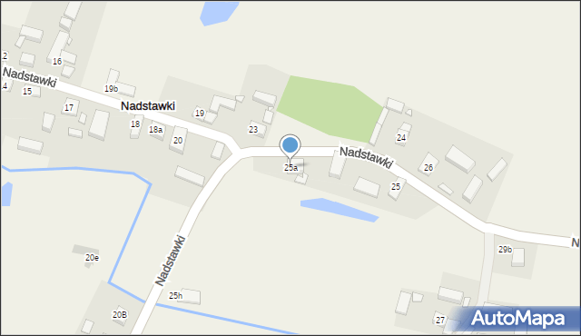 Nadstawki, Nadstawki, 25a, mapa Nadstawki