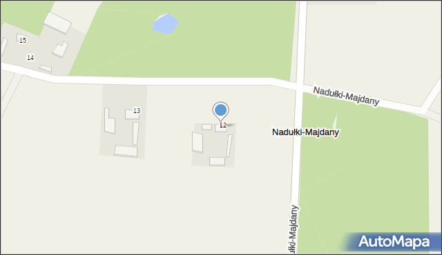 Nadułki-Majdany, Nadułki-Majdany, 11, mapa Nadułki-Majdany