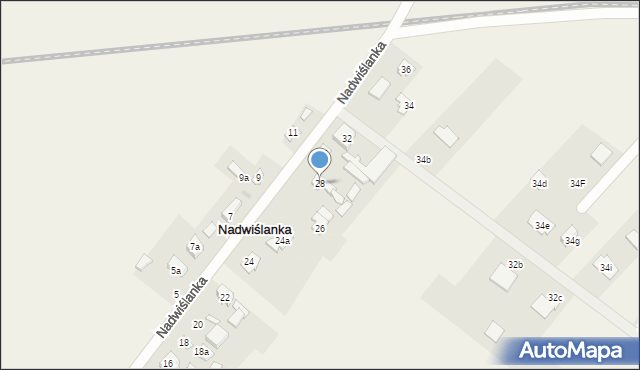 Nadwiślanka, Nadwiślanka, 28, mapa Nadwiślanka