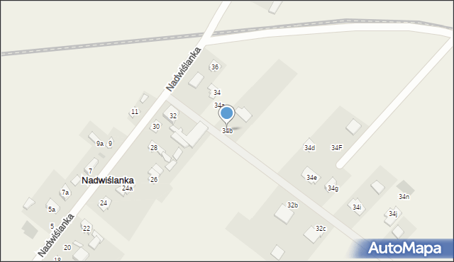 Nadwiślanka, Nadwiślanka, 34b, mapa Nadwiślanka
