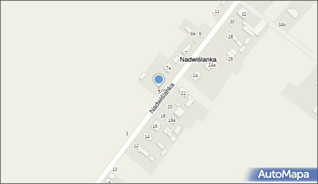 Nadwiślanka, Nadwiślanka, 5, mapa Nadwiślanka