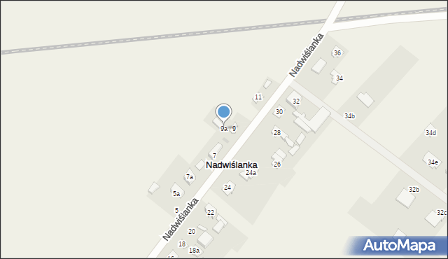 Nadwiślanka, Nadwiślanka, 9a, mapa Nadwiślanka