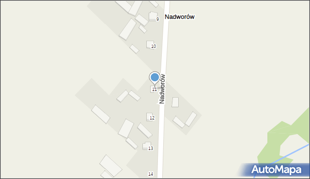 Nadworów, Nadworów, 11, mapa Nadworów