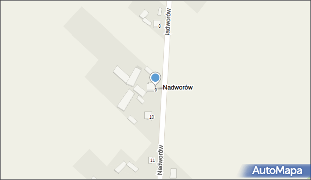 Nadworów, Nadworów, 9, mapa Nadworów