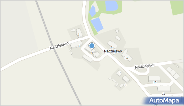 Nadziejewo, Nadziejewo, 5, mapa Nadziejewo