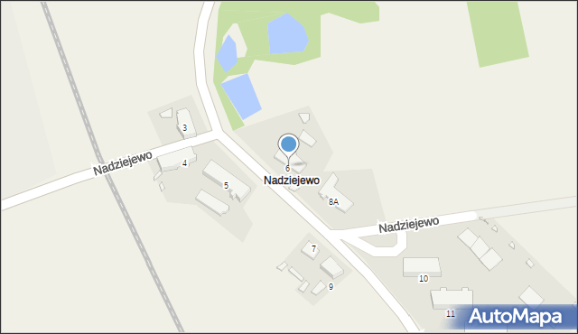 Nadziejewo, Nadziejewo, 8, mapa Nadziejewo