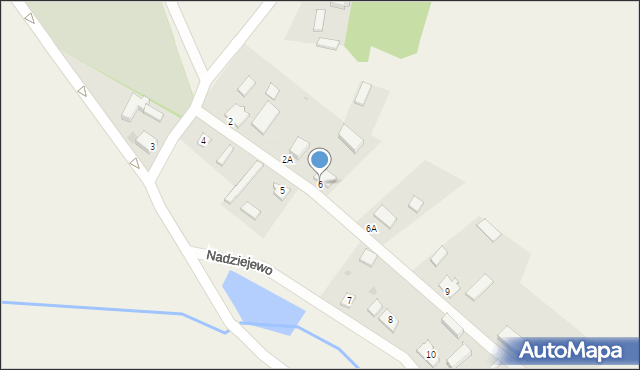 Nadziejewo, Nadziejewo, 6, mapa Nadziejewo