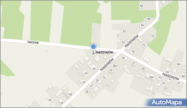 Nadziejów, Nadziejów, 46, mapa Nadziejów