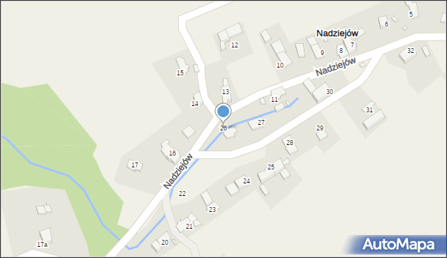 Nadziejów, Nadziejów, 26, mapa Nadziejów