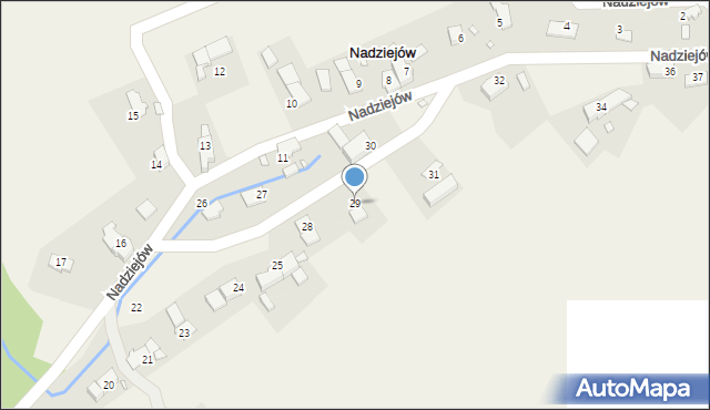 Nadziejów, Nadziejów, 29, mapa Nadziejów