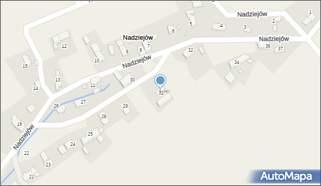 Nadziejów, Nadziejów, 31, mapa Nadziejów