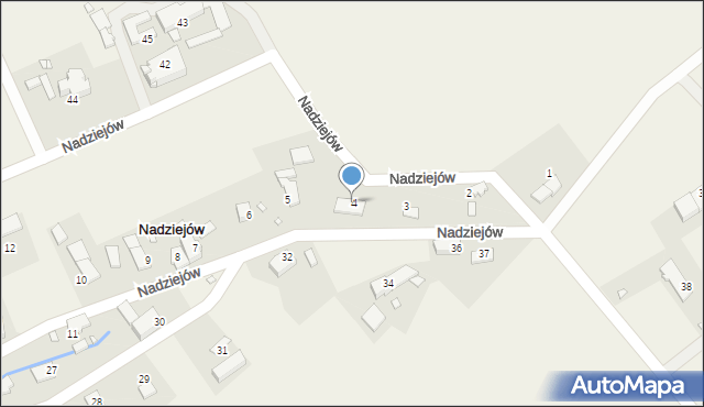 Nadziejów, Nadziejów, 4, mapa Nadziejów