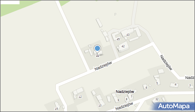 Nadziejów, Nadziejów, 44, mapa Nadziejów