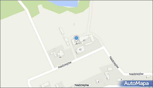 Nadziejów, Nadziejów, 45, mapa Nadziejów