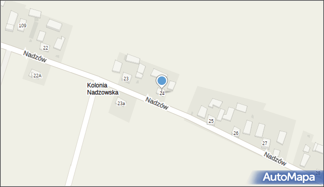 Nadzów, Nadzów, 24, mapa Nadzów