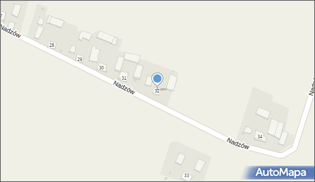 Nadzów, Nadzów, 32, mapa Nadzów