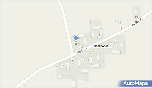 Nadzów, Nadzów, 4a, mapa Nadzów