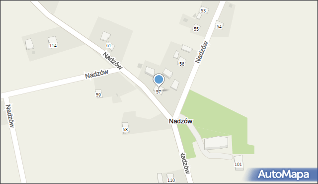 Nadzów, Nadzów, 57, mapa Nadzów