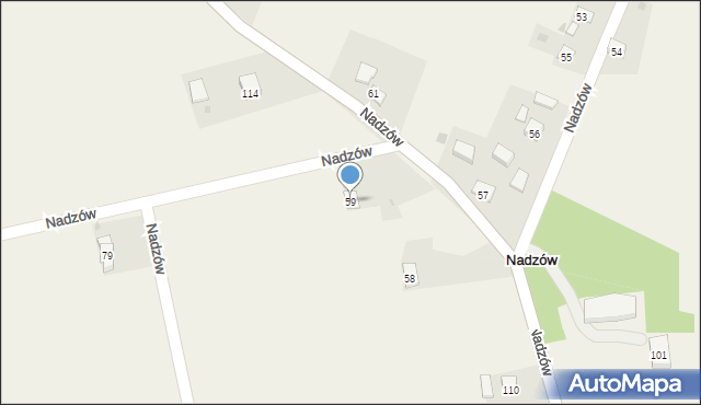 Nadzów, Nadzów, 59, mapa Nadzów