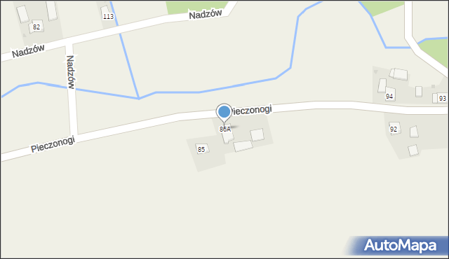 Nadzów, Nadzów, 86A, mapa Nadzów