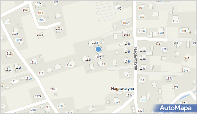 Nagawczyna, Nagawczyna, 112g, mapa Nagawczyna