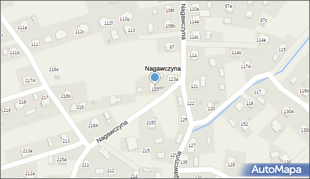 Nagawczyna, Nagawczyna, 123, mapa Nagawczyna