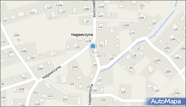 Nagawczyna, Nagawczyna, 124, mapa Nagawczyna