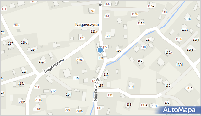 Nagawczyna, Nagawczyna, 125, mapa Nagawczyna
