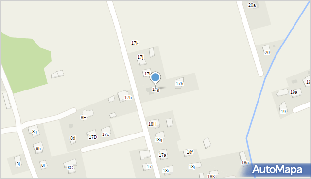 Nagawczyna, Nagawczyna, 17g, mapa Nagawczyna