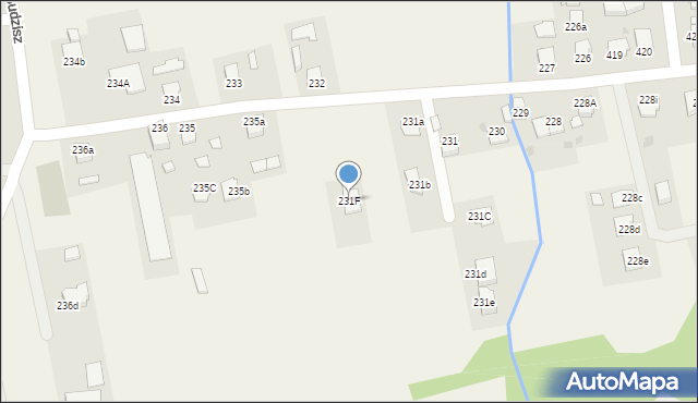 Nagawczyna, Nagawczyna, 231F, mapa Nagawczyna