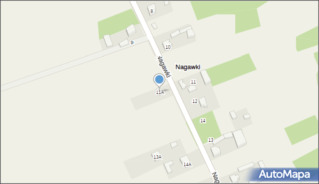 Nagawki, Nagawki, 11A, mapa Nagawki