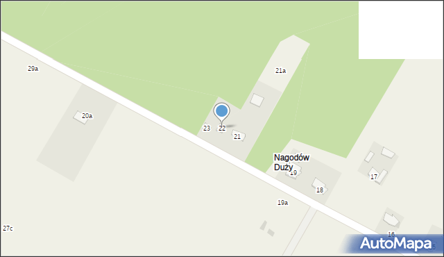 Nagodów, Nagodów, 22, mapa Nagodów