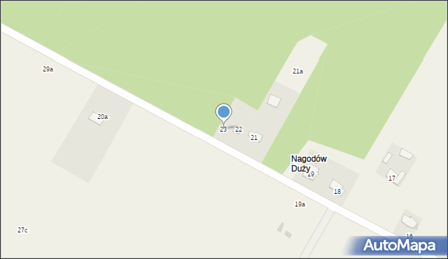 Nagodów, Nagodów, 23, mapa Nagodów