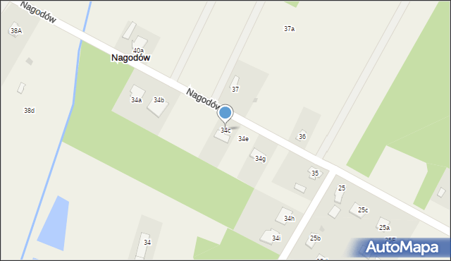 Nagodów, Nagodów, 34c, mapa Nagodów