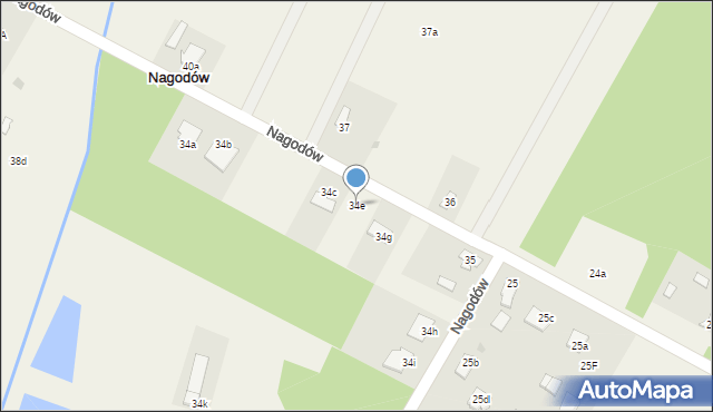 Nagodów, Nagodów, 34e, mapa Nagodów