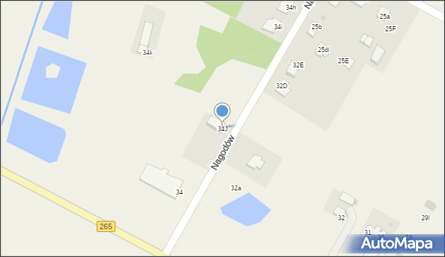 Nagodów, Nagodów, 34J, mapa Nagodów