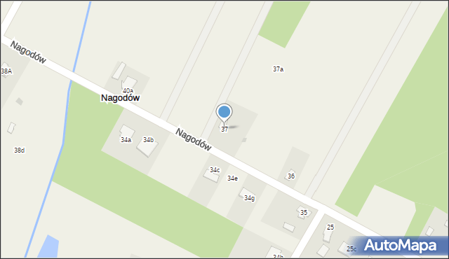 Nagodów, Nagodów, 37, mapa Nagodów