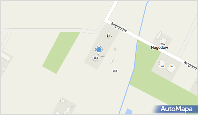 Nagodów, Nagodów, 38, mapa Nagodów