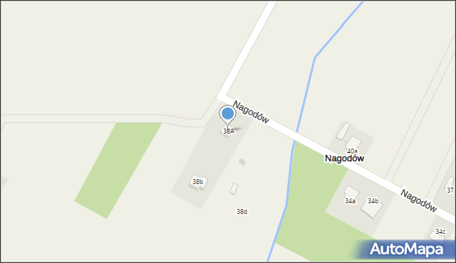 Nagodów, Nagodów, 38A, mapa Nagodów