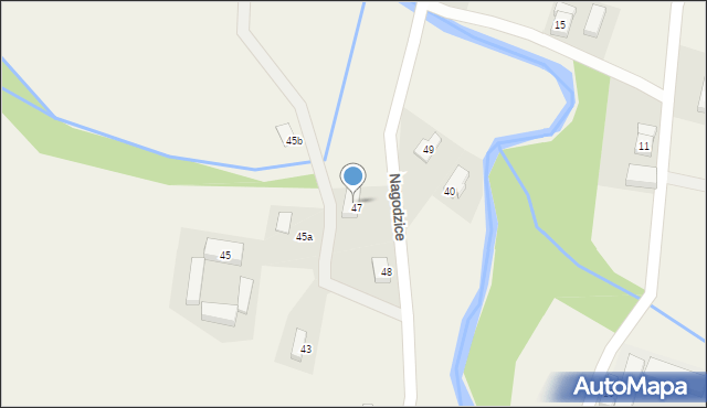 Nagodzice, Nagodzice, 48, mapa Nagodzice