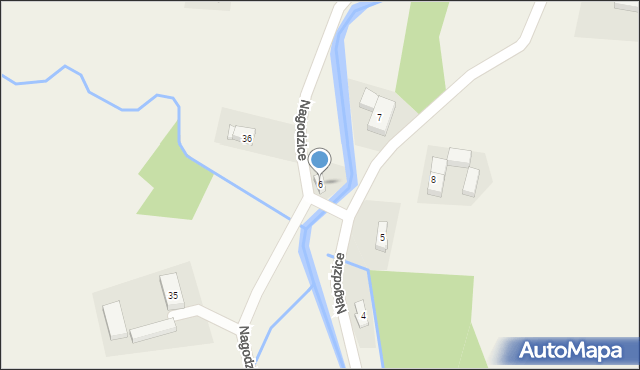 Nagodzice, Nagodzice, 6, mapa Nagodzice