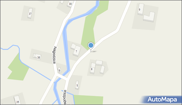 Nagodzice, Nagodzice, 8, mapa Nagodzice