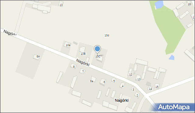 Nagórki, Nagórki, 10C, mapa Nagórki