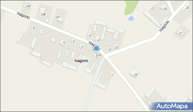 Nagórki, Nagórki, 2, mapa Nagórki