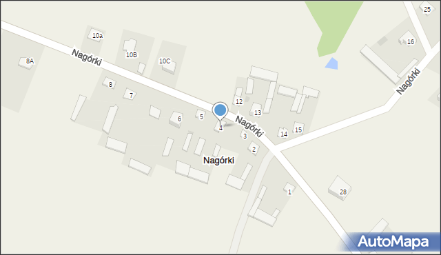 Nagórki, Nagórki, 4, mapa Nagórki