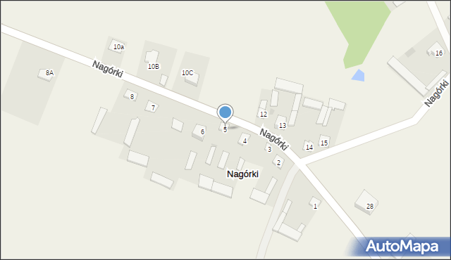 Nagórki, Nagórki, 5, mapa Nagórki