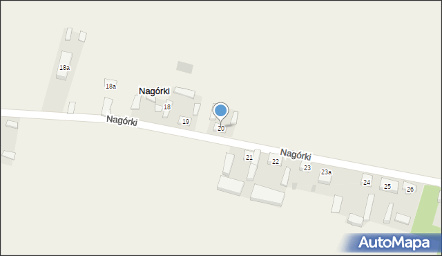 Nagórki, Nagórki, 20, mapa Nagórki