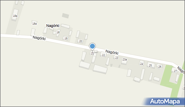 Nagórki, Nagórki, 21, mapa Nagórki