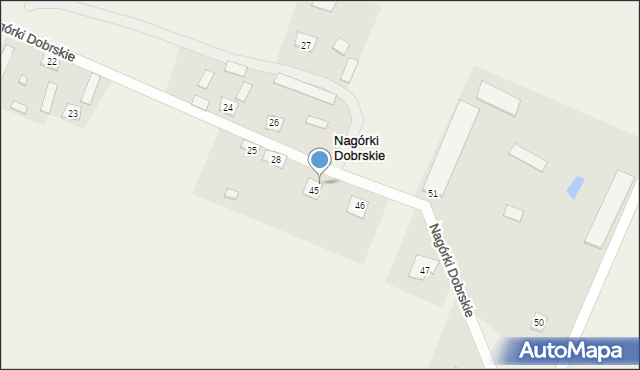 Nagórki Dobrskie, Nagórki Dobrskie, 45A, mapa Nagórki Dobrskie